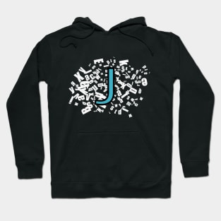 J letter T shirt Hoodie